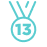 Медаль уровня 13