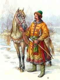     Дружинник с конем 